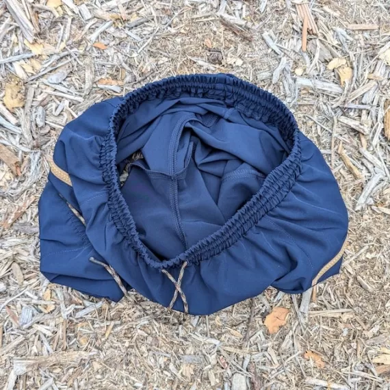 Runyon 9" TrailStash Gravel Cycling Short great for Trail Running, Hiking, Fitness Outdoors Navy Blue