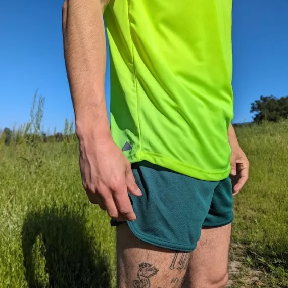 Runyon Canyon Apparel Mens Neon Yellow Workout Shirt, Running Shirt | Made In USA