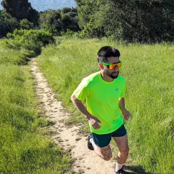 Runyon Canyon Apparel Mens Neon Yellow Workout Shirt, Running Shirt | Made In USA