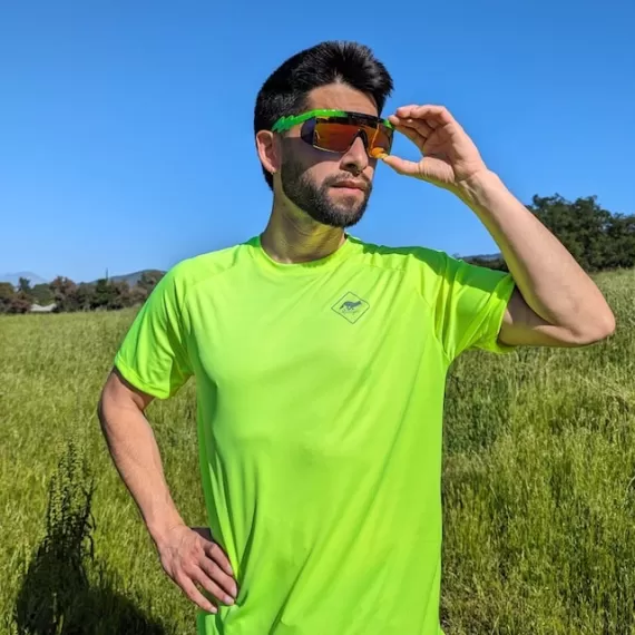 Runyon Canyon Apparel Mens Neon Yellow Workout Shirt, Running Shirt | Made In USA