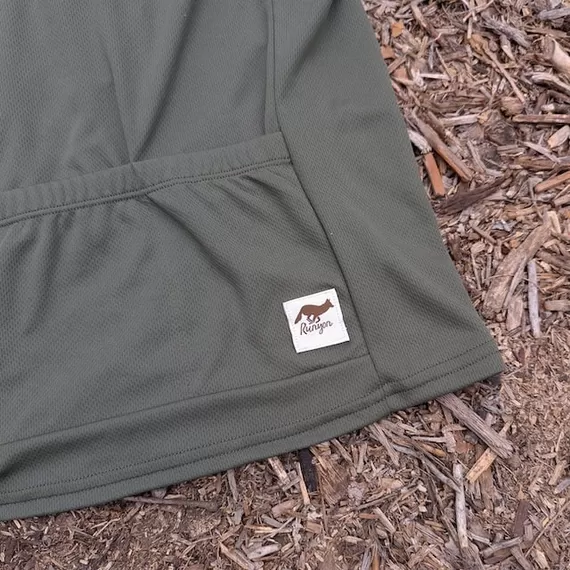 Runyon Men's Classic Cycling Jersey - Olive Green