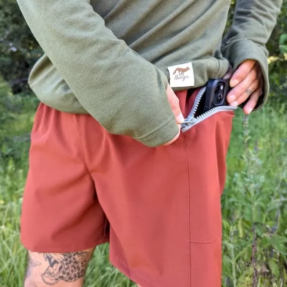 Runyon TrailStash 5" Gravel Short 2.0 Shell - Rust