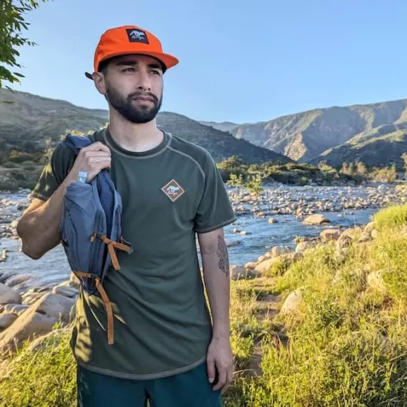 Runyon CozyLite Olive Green Raglan Camp Shirt - Running, Hiking, Workout Shirt American Made In USARunyon CozyLite Olive Green Raglan Camp Shirt - Running, Hiking, Workout Shirt American Made In USA