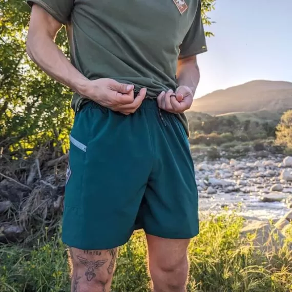 Runyon CozyLite Olive Green Raglan Camp Shirt - Running, Hiking, Workout Shirt American Made In USA