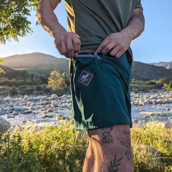 Runyon CozyLite Olive Green Raglan Camp Shirt - Running, Hiking, Workout Shirt American Made In USA