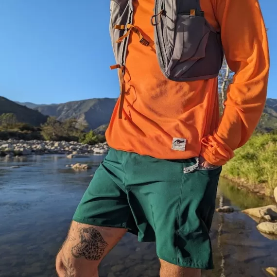 Runyon TrailStash 5" Gravel Short 2.0 Shell - Hunter Green