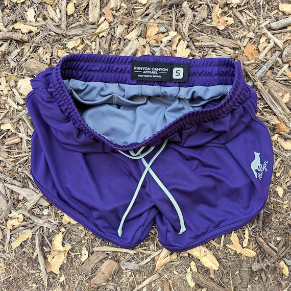Runyon Purple Running Short - Retro Ranger 4" Inch Workout Short American Made In USA