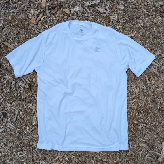 Runyon Mens White Training Shirt Performance Sportswear Made In USA
