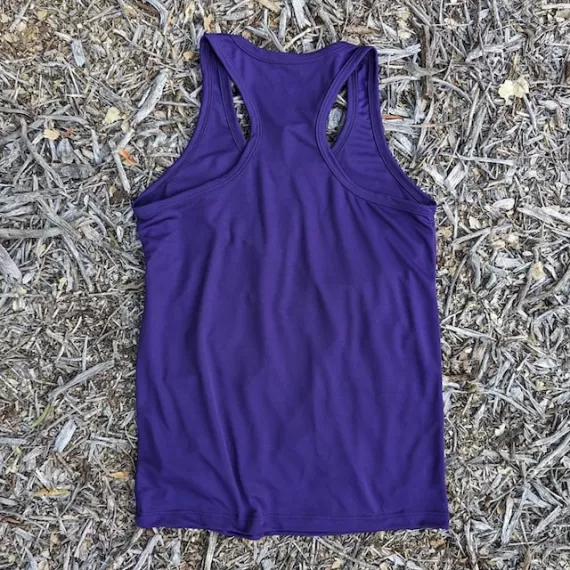 Runyon Women's Purple Racerback Fitness Tank Top - Running, Workout, Gym Singlet - Made In The USA