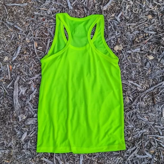 Runyon Women's Neon Yellow Racerback Fitness Tank Top - Running, Workout, Gym Singlet - Made In The USA