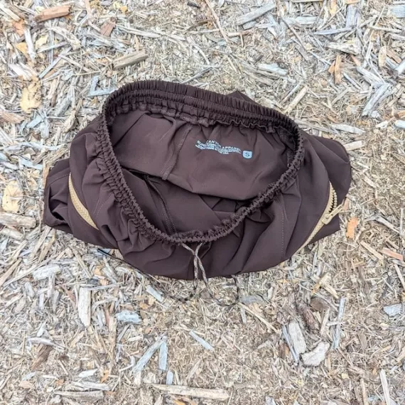 Runyon 9" TrailStash Gravel Cycling Short great for Trail Running, Hiking, Fitness Outdoors Brown