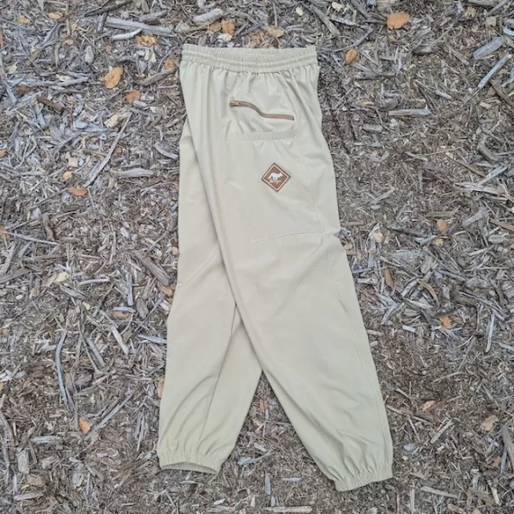 Runyon TrailStash Scrambler - Men's Khaki Sand Hiking Jogger Pants American Made In USA.