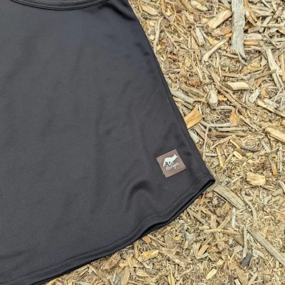 Runyon Black Razor Strap Pump Tank - Gym Stringer Racerback Workout Tank Top American Made In USA
