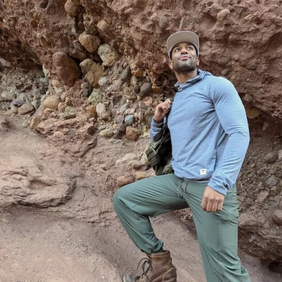 Runyon TrailStash Scrambler - Men's Olive Green Hiking Jogger Pants American Made In USA.