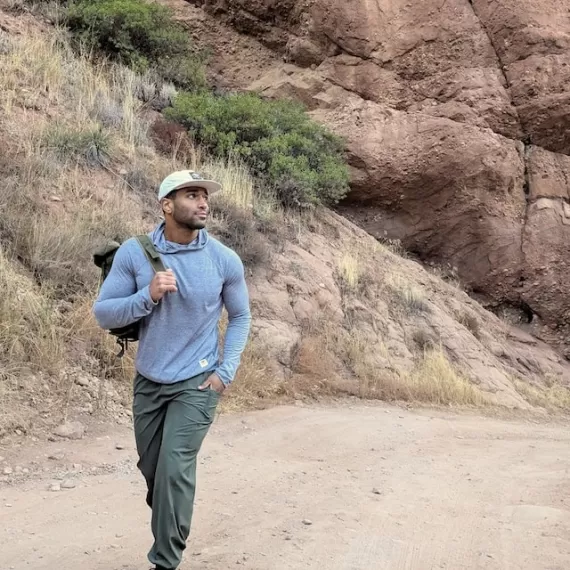 Runyon TrailStash Scrambler - Men's Olive Green Hiking Jogger Pants American Made In USA.