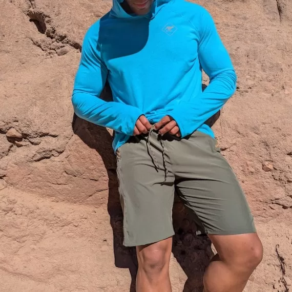 Runyon 9" TrailStash Gravel Cycling Short great for Trail Running, Hiking, Fitness Outdoors Olive Green
