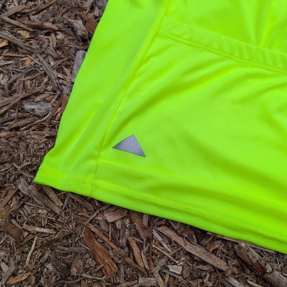 Runyon Neon Yellow Safety Fluorescent Cycling Jersey Gravel American Made In USA