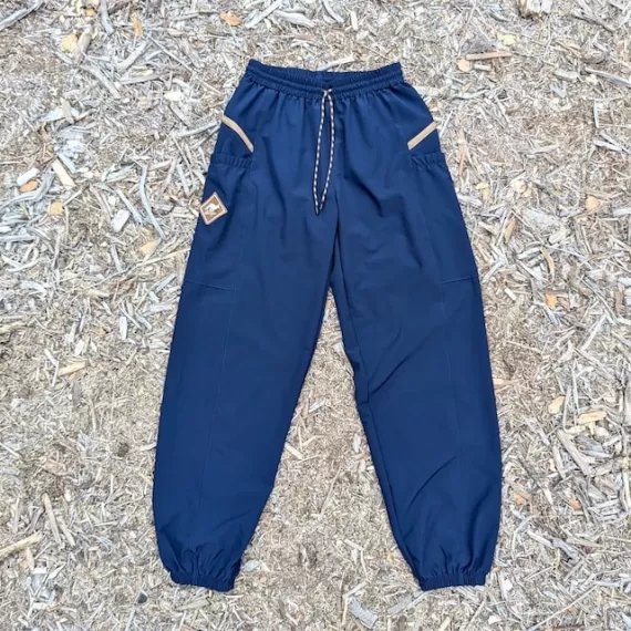 Runyon TrailStash Scrambler - Unisex Navy Blue Hiking Jogger Pants American Made In USA.