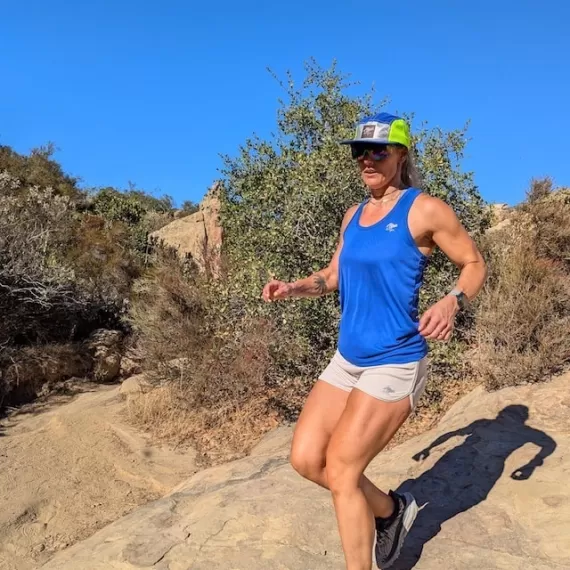 Runyon Royal Neon Reflective Camp Hat American Made In USA Trail Running Hiking Workout Performance Cap