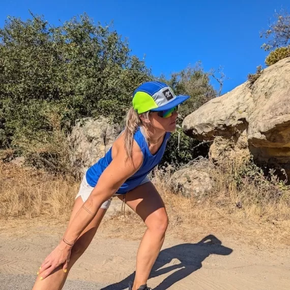 Runyon Royal Neon Reflective Camp Hat American Made In USA Trail Running Hiking Workout Performance CapRunyon Royal Neon Reflective Camp Hat American Made In USA Trail Running Hiking Workout Performance Cap