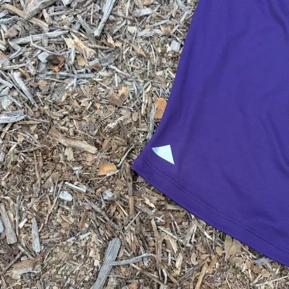 Runyon Mens Purple American Made In USA Running Shirt Performance Moisture Wicking Workout Shirt