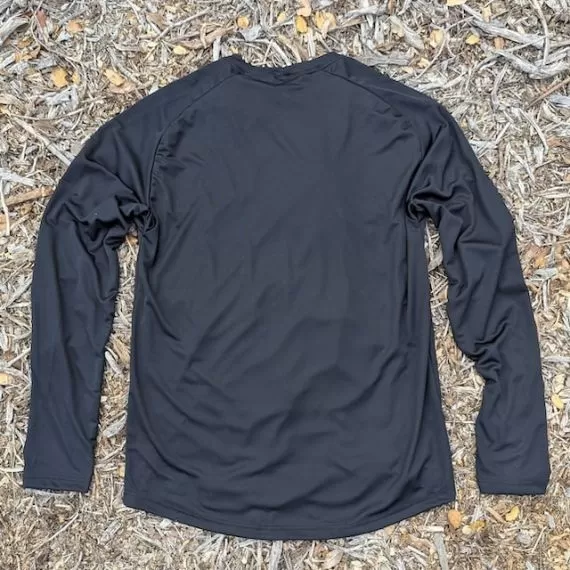 Runyon Men's Black Long Sleeve Performance Running Shirt Workout Gym Training Made In The USA