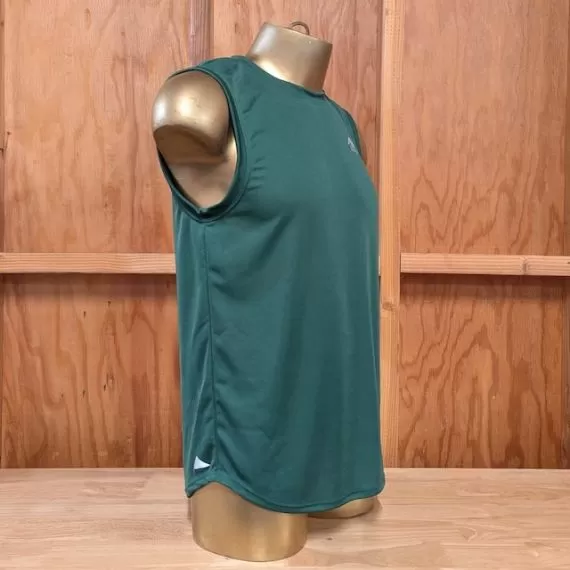 Runyon Men's Forest Green Muscle Tee Performance Workout Tank Top American Made In USA