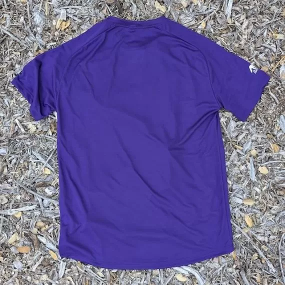 Men's Purple Running Shirt Moisture Wicking American Made In USA