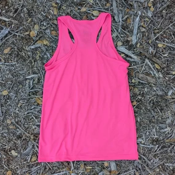 Runyon Men's Hot Pink Racerback Fitness Tank Top - Running, Workout, Gym Singlet - Made In The USA