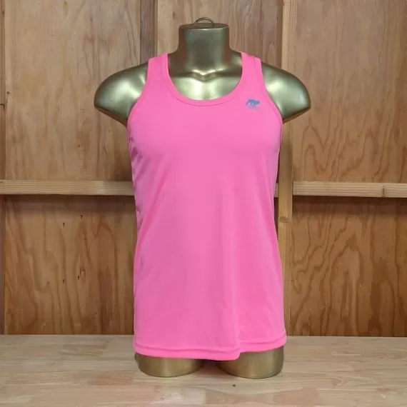 Runyon Men's Hot Pink Racerback Fitness Tank Top - Running, Workout, Gym Singlet - Made In The USA
