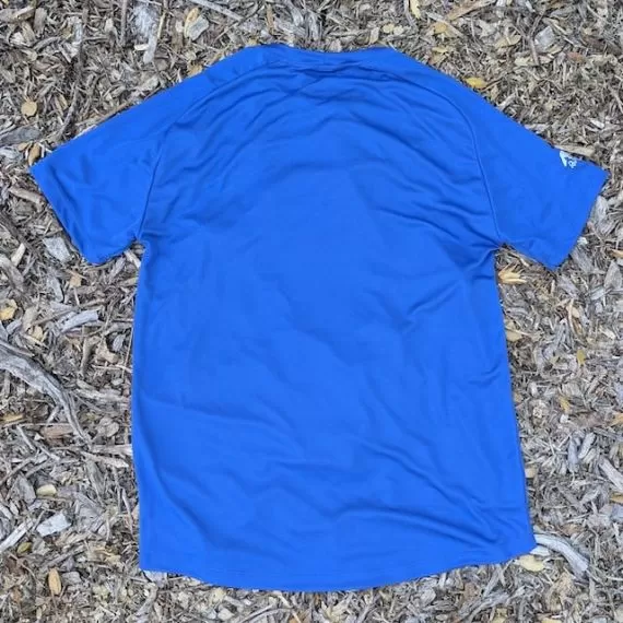 Men's Royal Blue and Hot Pink Running Shirt Moisture Wicking American Made In USA
