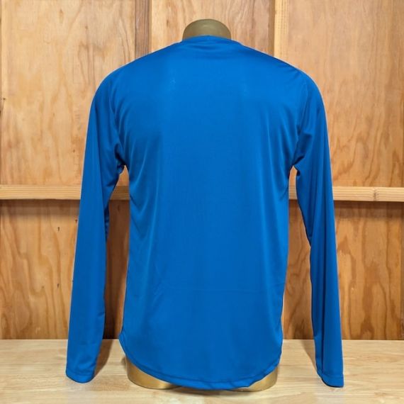 Mens Royal Blue Long Sleeve Performance Workout  Running Shirt Made In USA
