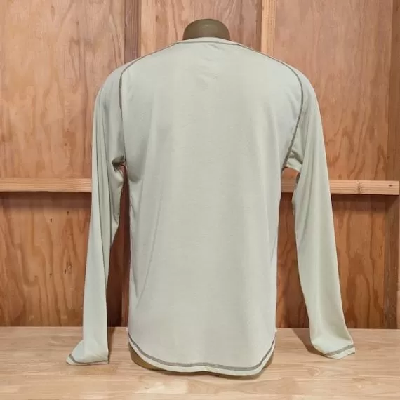 Runyon Mens Sand Long Sleeve Camp Shirt Hiking Trail Running American Made In USA