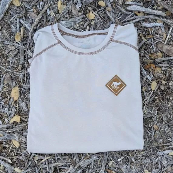 Runyon Mens Sand Long Sleeve Camp Shirt Hiking Trail Running American Made In USA
