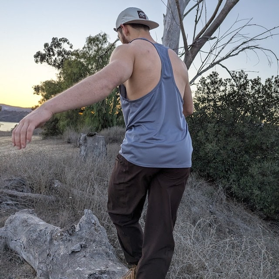 Runyon TrailStash Scrambler - Men's Dark Brown Hiking Jogger Pants American Made In USA.