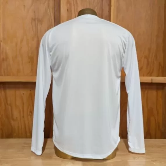 Runyon Men's Long Sleeve White Running Shirt Made In USA - Training, Workout, Hiking, Gym