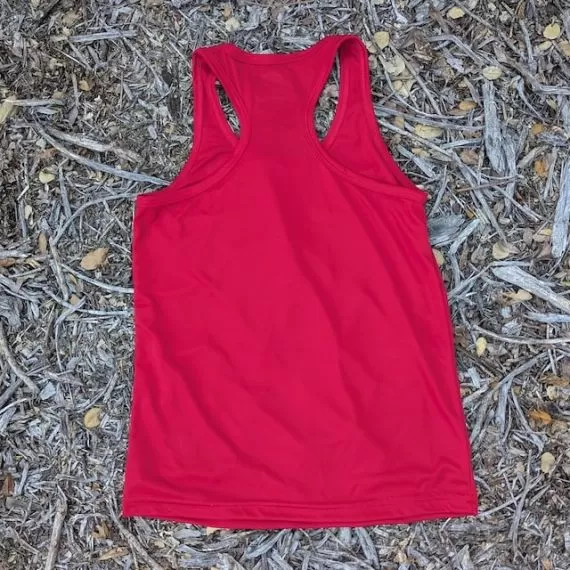 Runyon Women's Red Fitness Running Tank Top American Made In USA