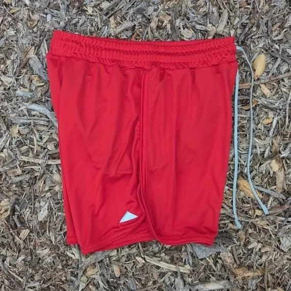 Runyon Women's Unisex Red 4" Ranger Retro Running Short American Made In USA Track Workout Gym Yoga Fitness Short American Made In USA