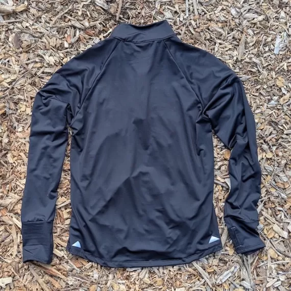 Women's Unisex Black Track Quarter Zip - Made In USA - Runyon Canyon Apparel