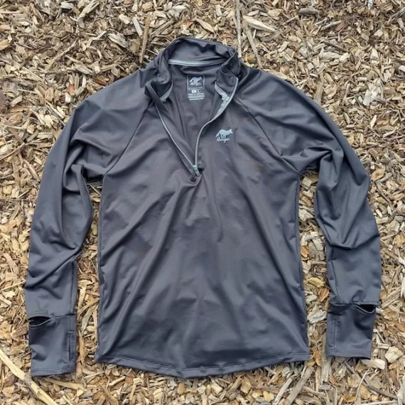 Men's Unisex Slate Charcoal Track Quarter Zip - Made In USA - Runyon Canyon Apparel