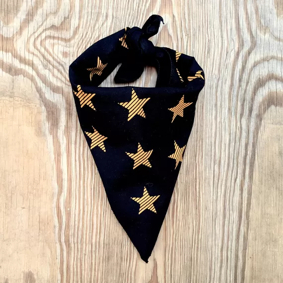 Runyon Canyon Apparel Black Gold Striped Star Bandana