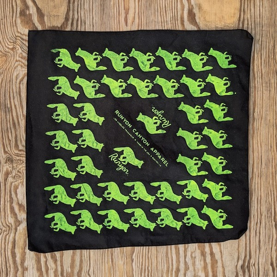 Runyon Canyon Apparel Black Mutant Ninja Bandana Made In USA