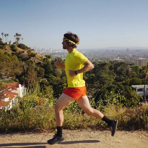Runyon Canyon Apparel Mens Mellow Yellow Trail Shirt - Performance Active Fitnesswear Made In USA