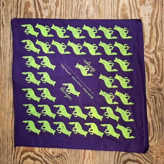 Runyon Canyon Apparel Signature Purple Neon Bandana Made In USA