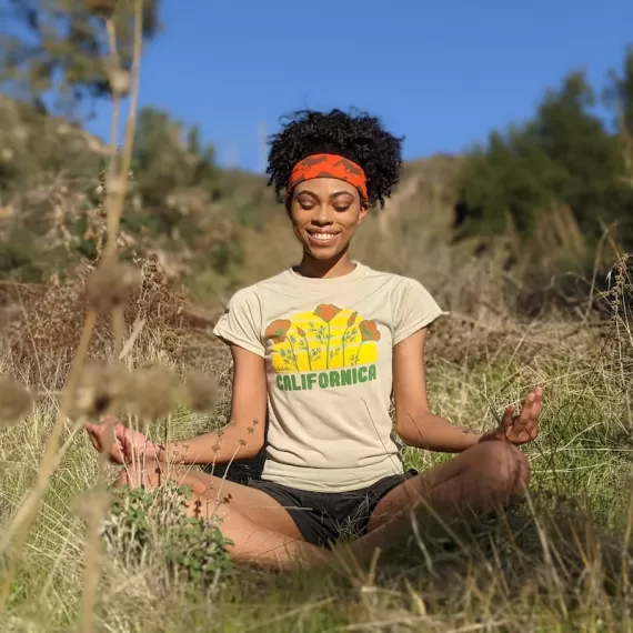Runyon Canyon Apparel The Poppy Shirt Unisex Classic Trail Shirt Performance Sportswear Fitness Apparel American Made In USA