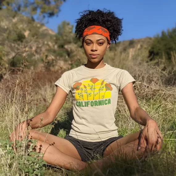 Runyon Canyon Apparel The Poppy Shirt Unisex Classic Trail Shirt Performance Sportswear Fitness Apparel American Made In USA