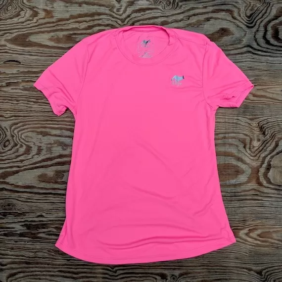 Runyon Womens Totall Hot Pink Training Performance Shirt Made In USA