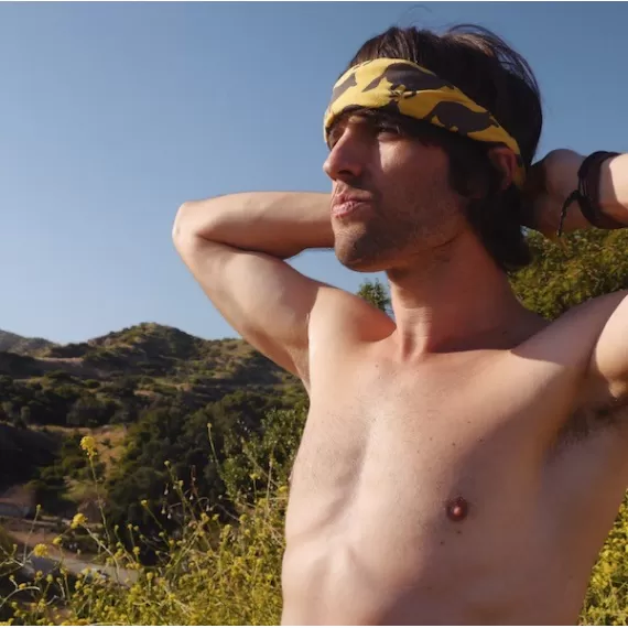 Runyon Bright Yellow American Made In USA Bandana