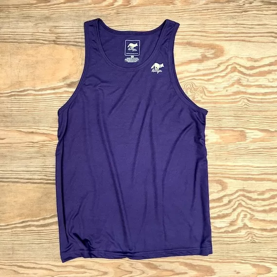 Runyon American Made In USA Mens Running Apparel Purple Training Fitness Tank Top Singlet