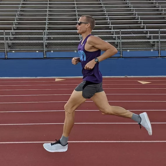 Runyon American Made In USA Mens Running Apparel Purple Tank Top Singlet Track and Field Performance Sportswear